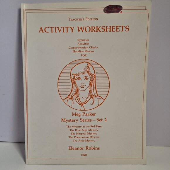 High Noon Books Other - Teachers Edition Activity Worksheets Meg Parker Mystery Set 2 Eleanor Robins